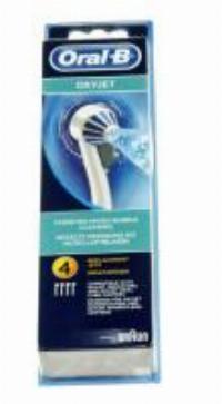 OXYJET 63719733 BRAUN ORAL-B ERSATZDSEN OXYJET 4ER (NEU), FARBE: WEISS