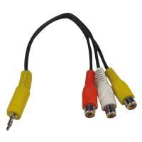 30069713 CABLE STEREO TO PASSEND FR RCA 15CM R/Y/W PAH