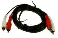 2XCINCHSTECKER/2XCINCHSTECKER 2,5M SCHWARZ STEREO