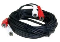 2XCINCHSTECKER/2XCINCHSTECKER 5,0M SCHWARZ STEREO