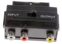 SCARTADAPTER SCART/3XC BUCHSE M.SCHALTER