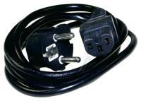 05VV-F NETZKABEL 3X0,75MM SCHWARZ 1,8M
