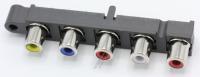 3722-003546 JACK-PIN 5P+SCHRAUBLOCH,NI+SN,GY/BLU/RED