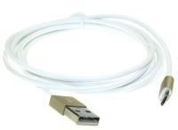 USB2.0 A ST./MICRO USB B ST., FAST CHARGING, WHITE, 1,8M