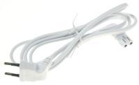 EURO NETZKABEL, GEWINKELT, WEISS 1,5M