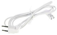 EURO NETZKABEL, GEWINKELT, WEISS 1,5M