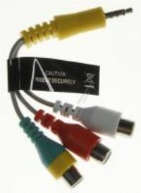 ADAPTER  GENDER CABLE,DC TO PASSEND FR RCA CABLE,3P,L100,UL2