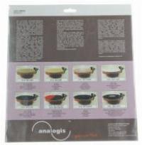 MAT SIX BLACK PLATTENTELLER-AUFLAGE-MATTE LEDER, SCHWARZ - 295MM, 90G